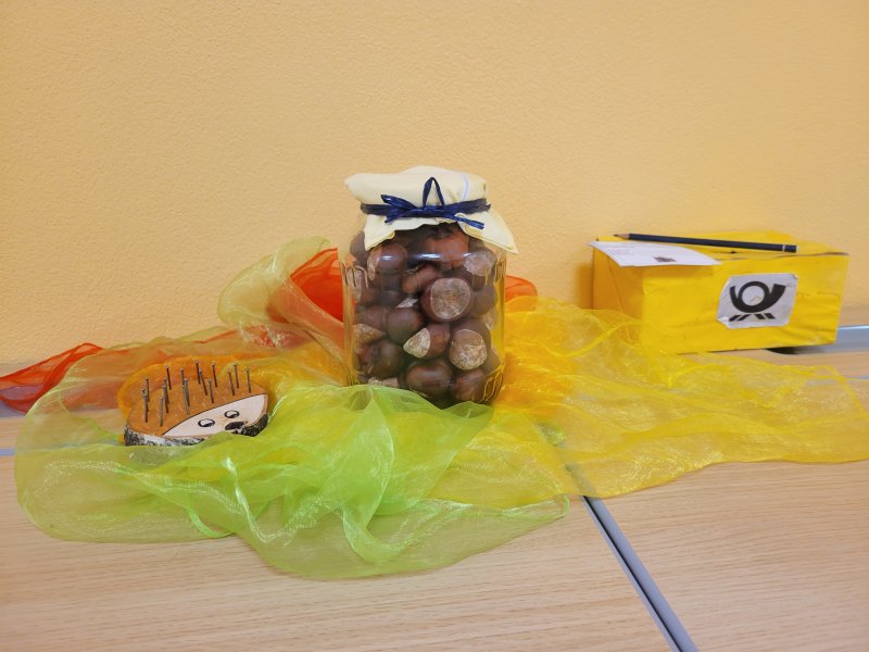 Kastanien Schätzspiel